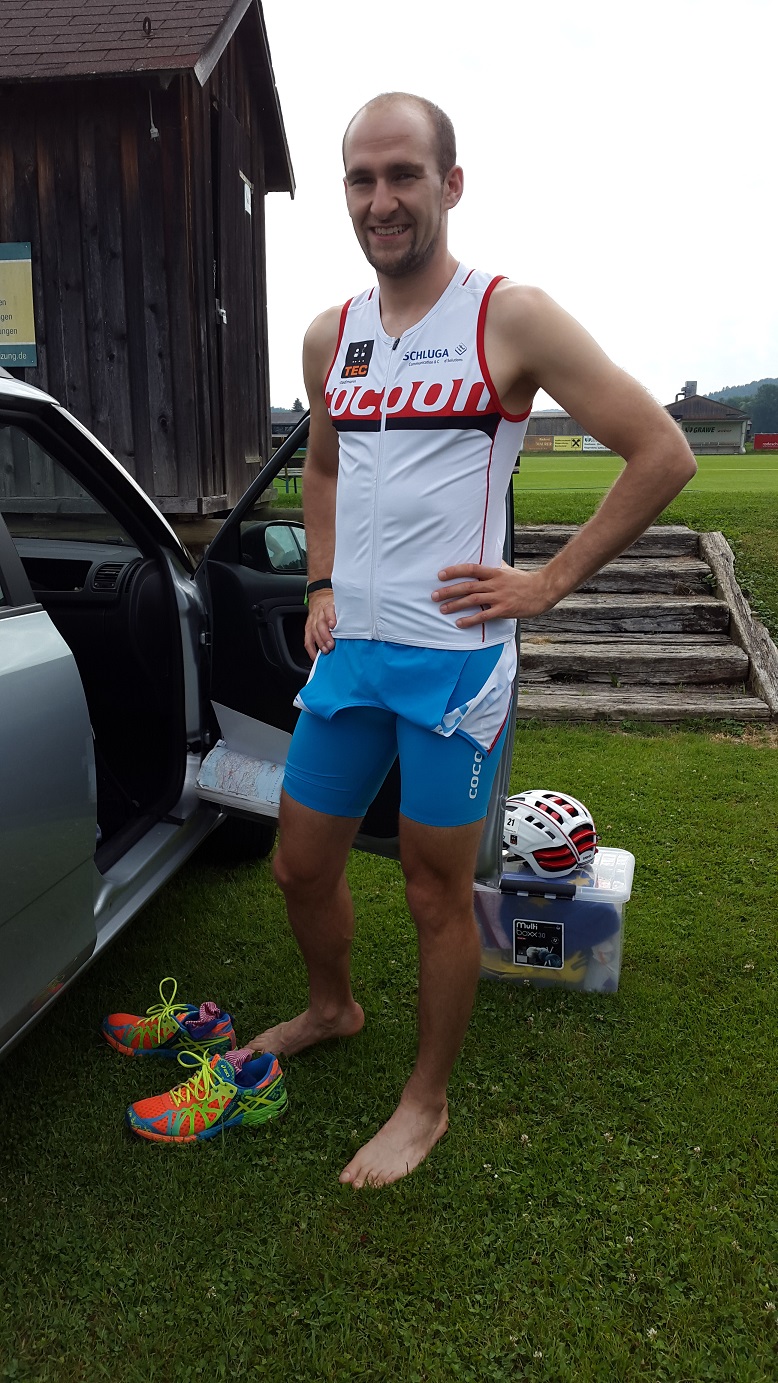 Picture with the tri top - for my sponsors :)