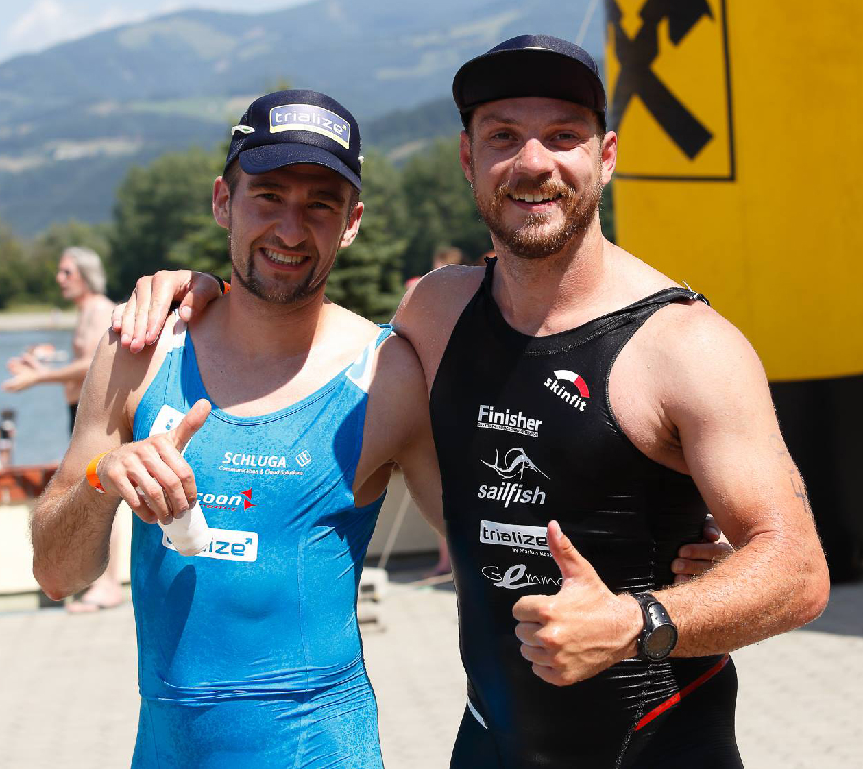 Happy with Martin after finishing - congratulations well done!