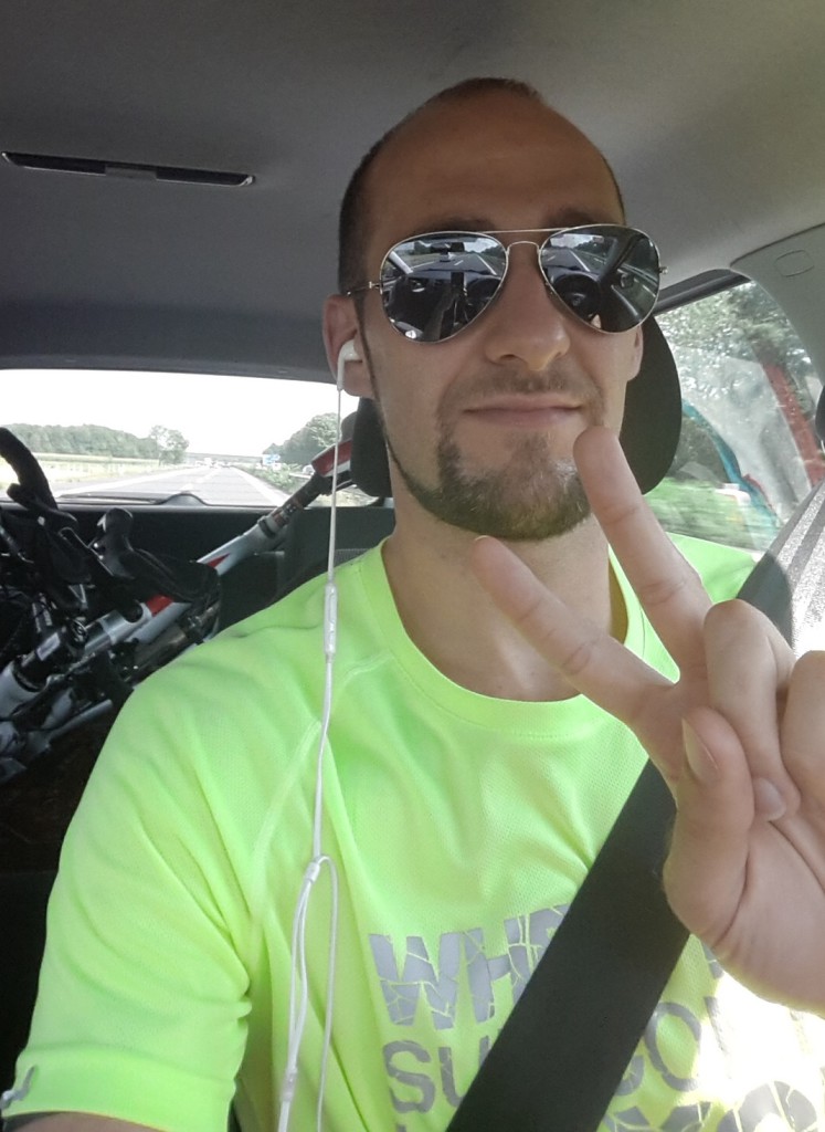 Zufrieden am Weg nach Hause vom Thermenland Triathlon 2015